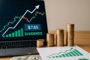 Investors analyzing dividend stocks under $10 in 2025 for high yield and growth potential